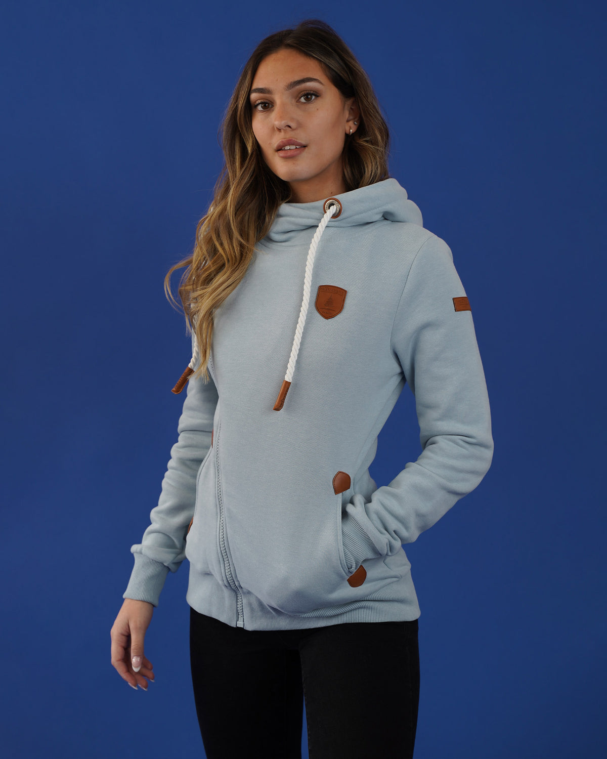Athena Fog Side-Zip Hoodie Main image
