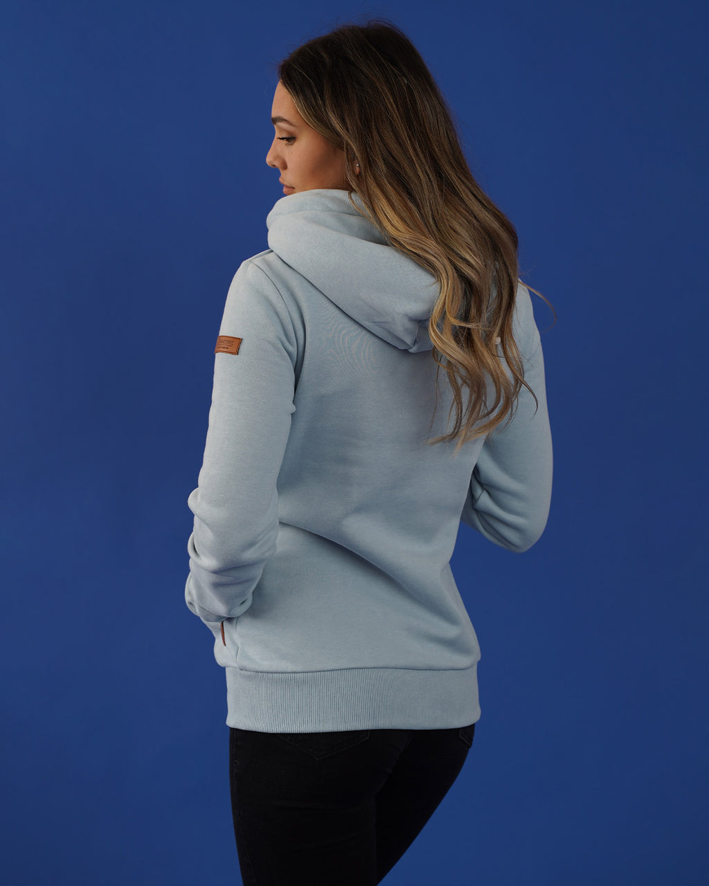 Athena Fog Side-Zip Hoodie