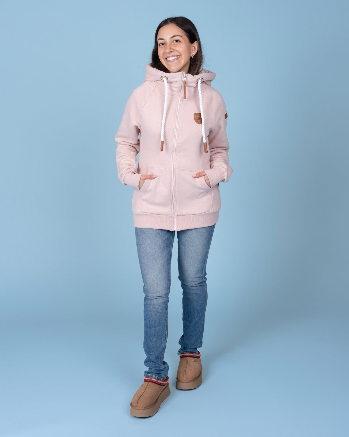Hera Blush Full-Zip Hoodie