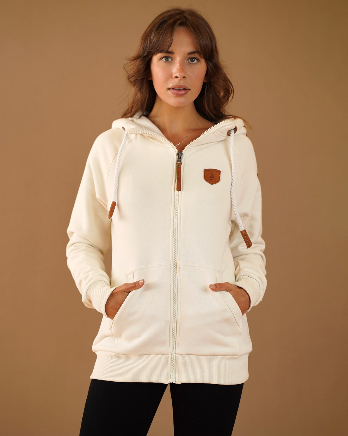 Hera Oatmeal Full-Zip Hoodie Main image