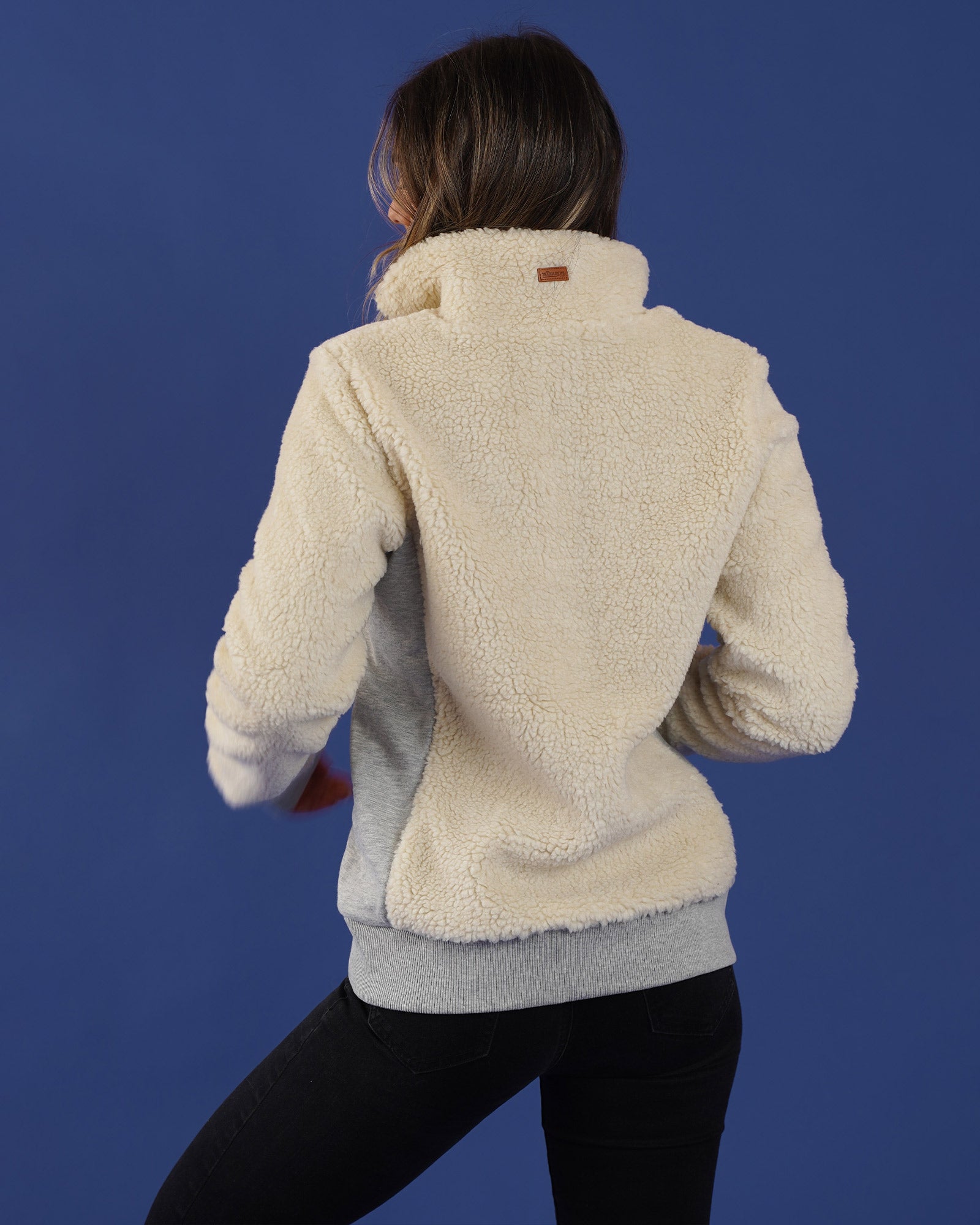 Jump Sherpa Ivory Full-Zip Sweatshirt Secondary image