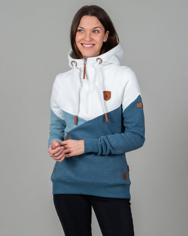 Roxy Indigo Fade Mix Half-Zip Hoodie