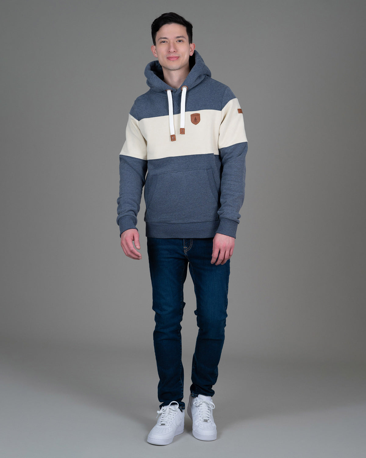 Wilkins Navy Barley Hoodie
