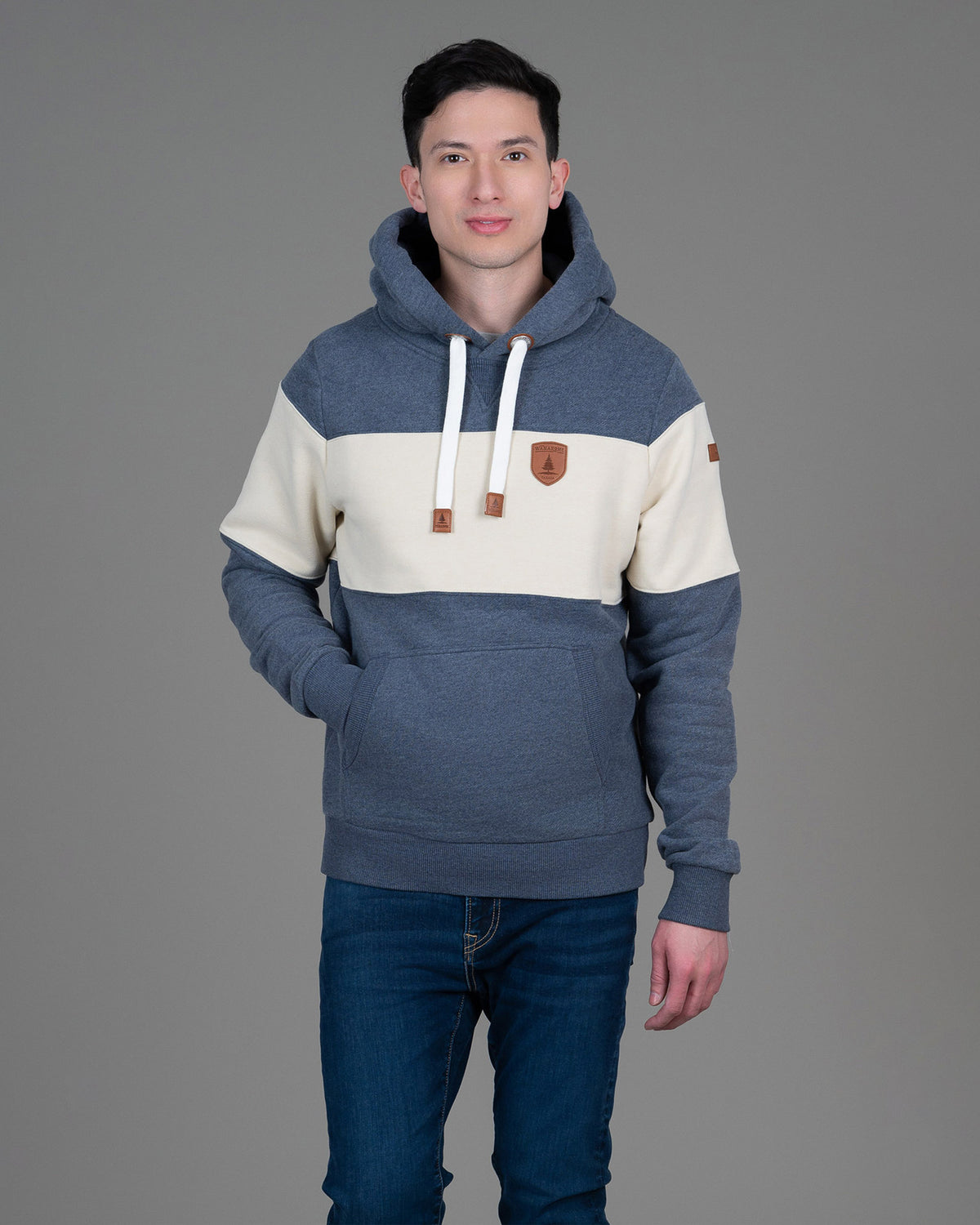 Wilkins Navy Barley Hoodie